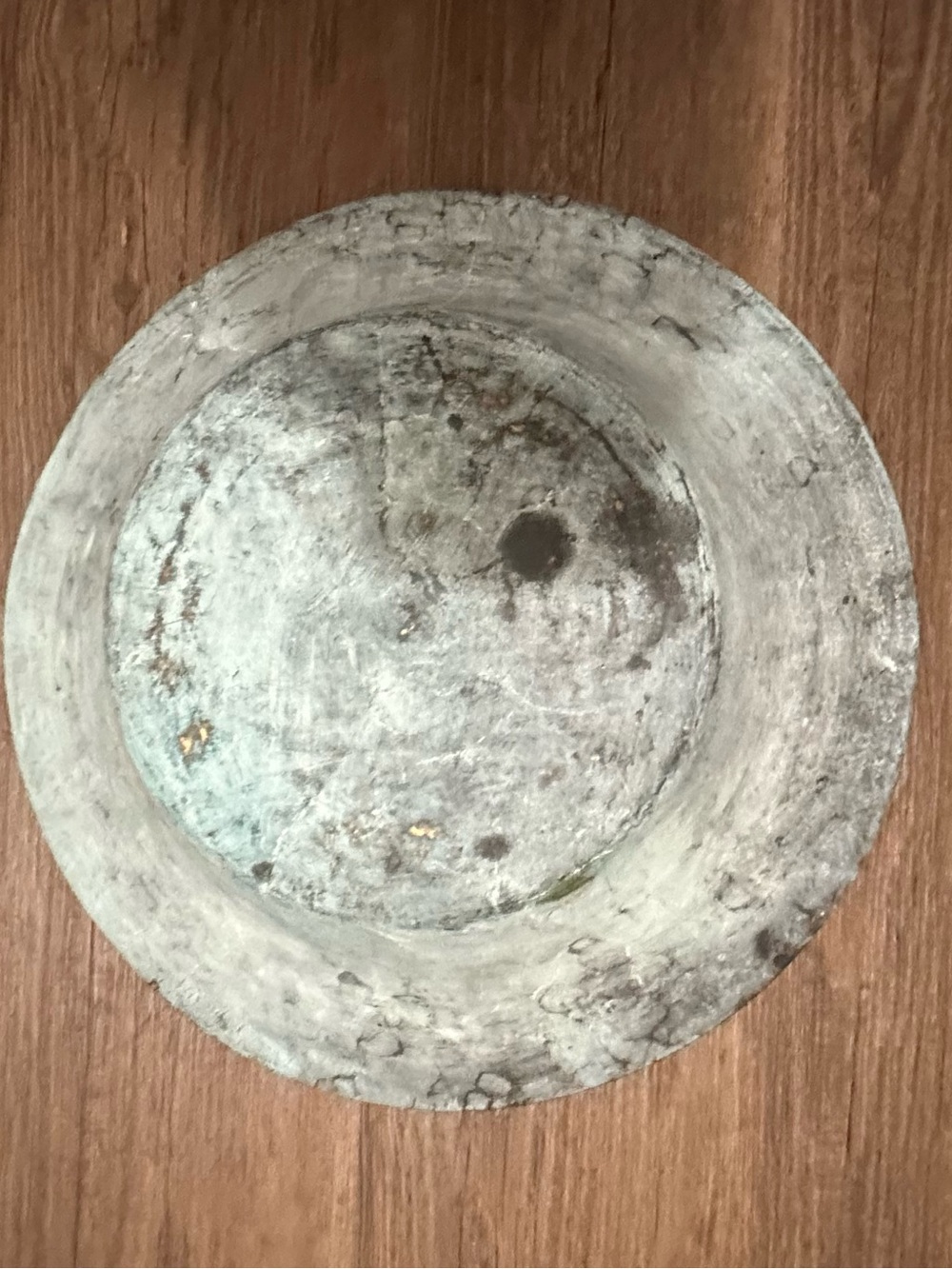 Chinese Spouting Bowl 
Decorative in Copper and Brass